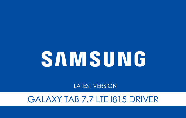 Samsung Galaxy Tab 7.7 LTE I815 USB Driver